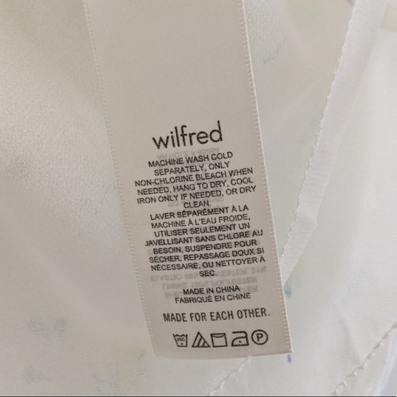 Aritzia Wilfred Castello Chiffon ruffle blouse S - Picture 8 of 10